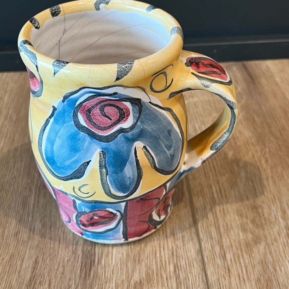 Colorful Abstract Ceramic Mug - Picture 2 of 4